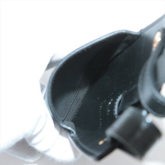 Fendi 8C0654 Leather Waist Bag Pouch Body Black Men's Women's - Picture 7 of 10